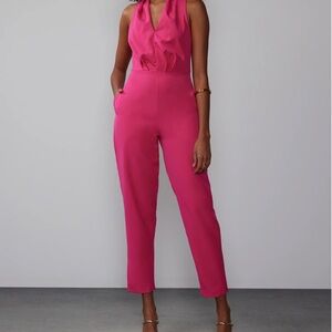 Halter Neck Drama Twofer Jumpsuit